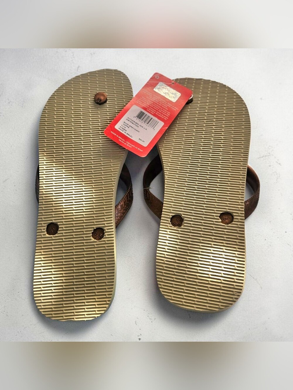 Havaianas 11/12 Top Animals Flip-Flops in a Leopard Print Pattern - Picture 6 of 7
